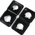 GE Hotpoint Drip Pans Stainless Steel Replacement Set-0
