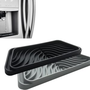 FARIRICAJON Refrigerator Drip Tray Silicone Dishwasher Safe-0