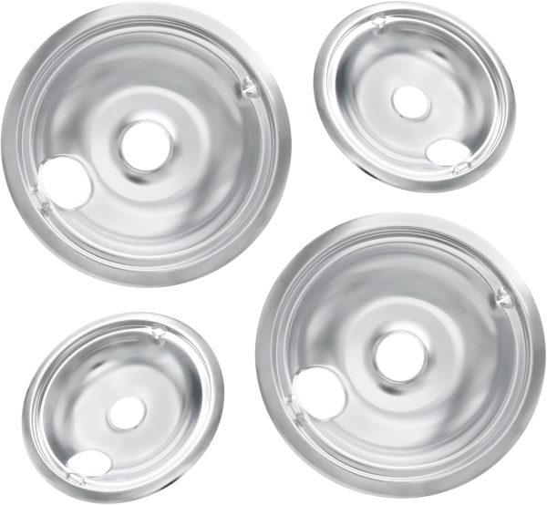 GE Stove Drip Pans Chrome Replacement COZZIVITA Durable-0