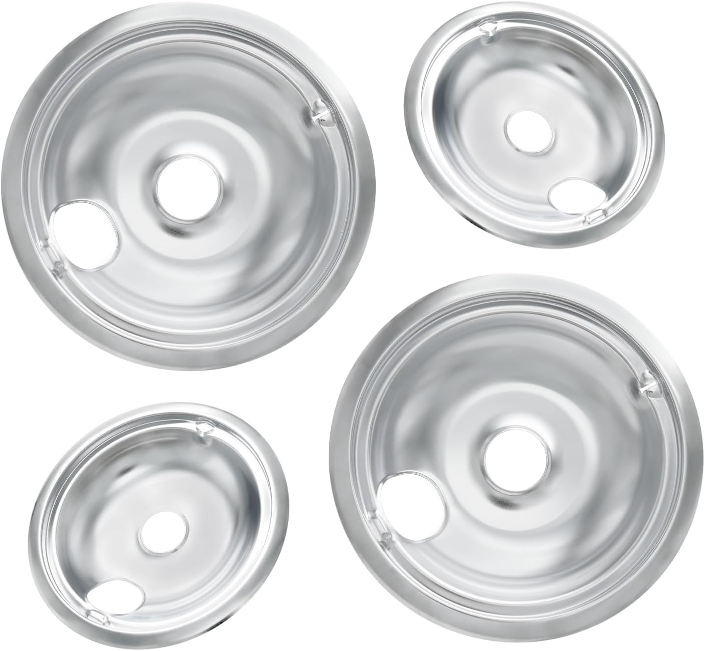 COZZIVITA GE stove drip pans installed on a stove top