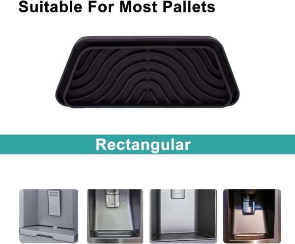 FARIRICAJON Refrigerator Drip Tray Silicone Dishwasher Safe-6