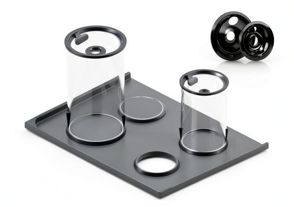 AMI PARTS Drip Pan Bowls Black Porcelain Range Replacement-4