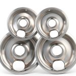 Polrios lora Silver Drip Pans Stainless Steel Range-0