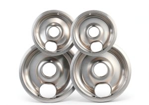 Polrios lora Silver Drip Pans Stainless Steel Range-0