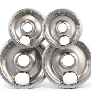 Polrios lora Silver Drip Pans Stainless Steel Range-0
