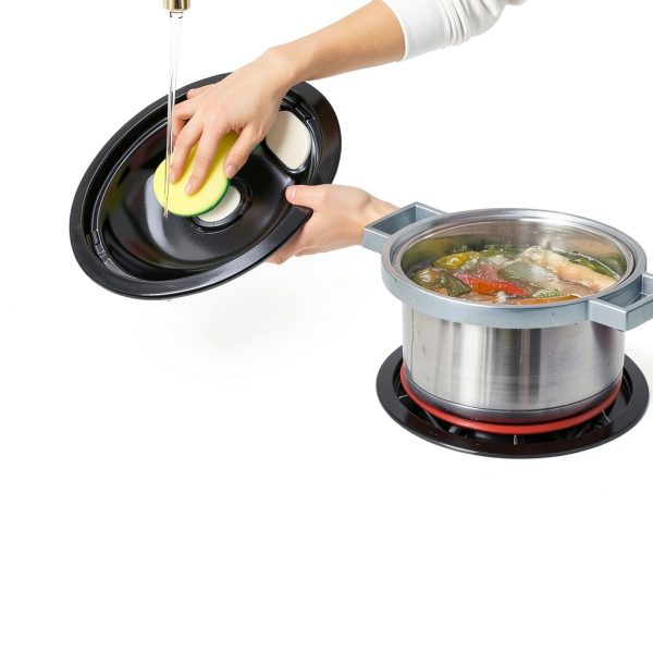 Blutoget Electric Stove Drip Pans Black Porcelain 2 Pack-4