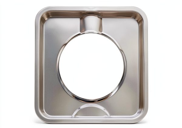 Kitchen Basics 101 Chrome Drip Pan Carbon Steel Heavy Duty-4