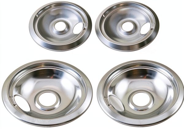 Kitchen Basics 101 Chrome Drip Pans Range Replacement USA-0