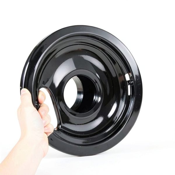 Blutoget Electric Stove Drip Pans Black Porcelain 2 Pack-3