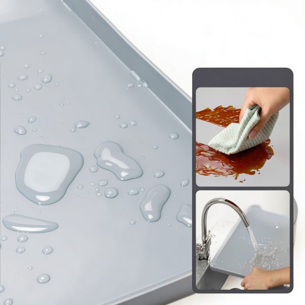 Foldable Silicone Washing Machine Drip Pan Waterproof-3