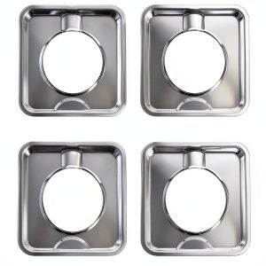 Kitchen Basics 101 Chrome Drip Pan Carbon Steel Heavy Duty-0