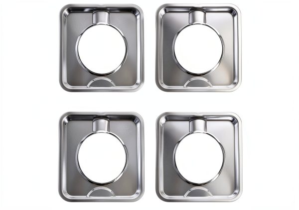 Kitchen Basics 101 Chrome Drip Pan Carbon Steel Heavy Duty-0