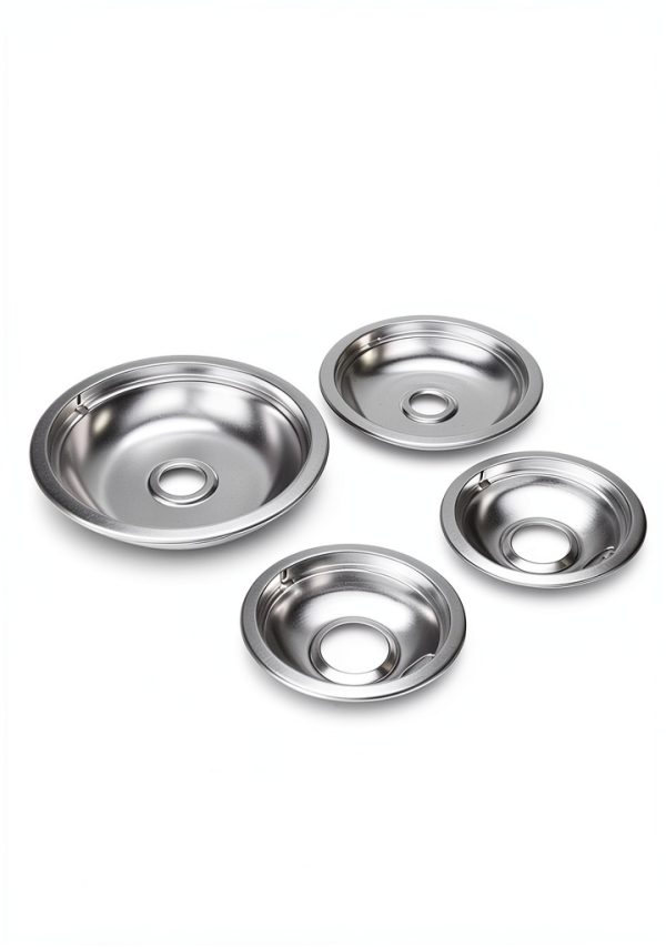 Whirlpool Chrome Drip Pans Genuine OEM Range Replacement-4