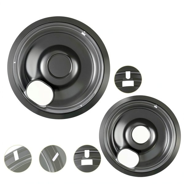 Polrios Lora Drip Pans Chrome Plated Universal Fit Stove-1