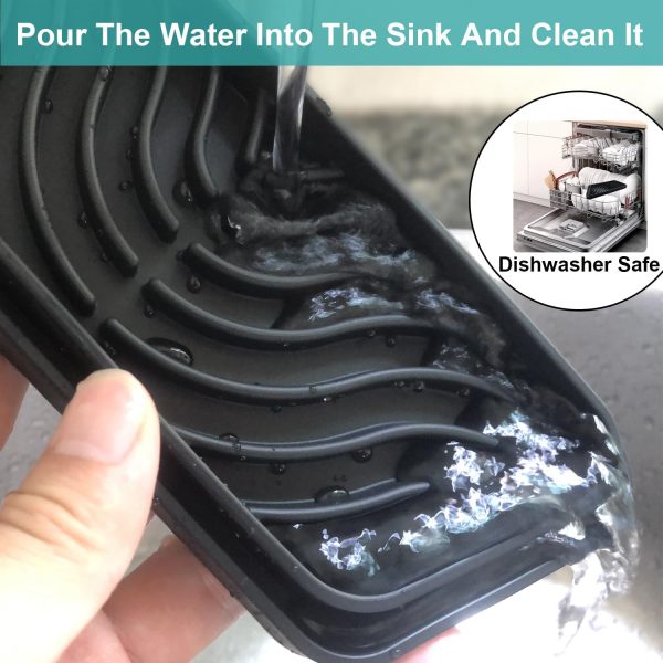 FARIRICAJON Refrigerator Drip Tray Silicone Dishwasher Safe-3