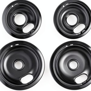 Beaquicy Porcelain Drip Pans W10290350 W10290353 Range-0