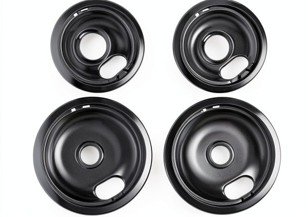 Beaquicy Porcelain Drip Pans W10290350 W10290353 Range-0