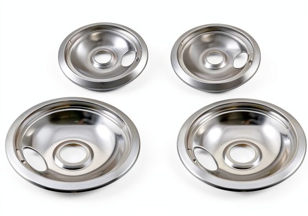 Kitchen Basics 101 Chrome Drip Pans Range Replacement USA-1