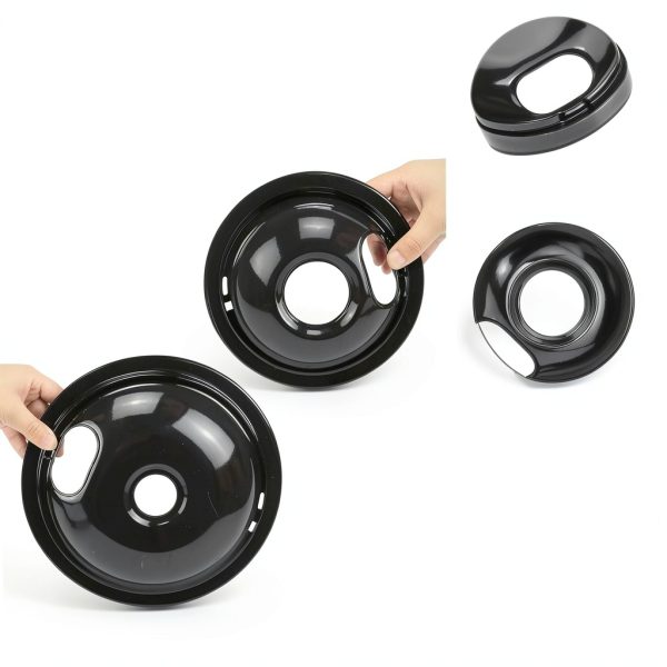 Beaquicy Porcelain Drip Pans W10290350 W10290353 Range-1