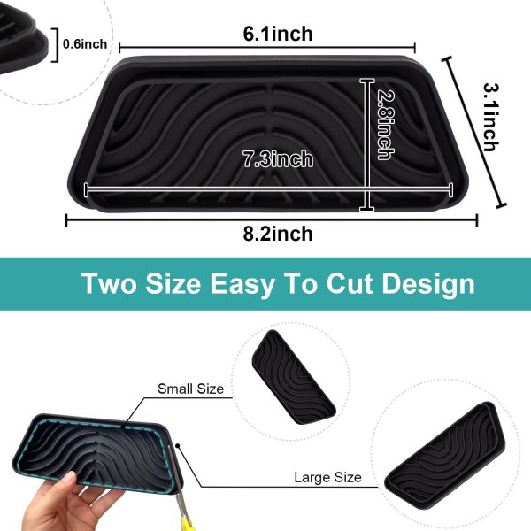 FARIRICAJON Refrigerator Drip Tray Silicone Dishwasher Safe-1