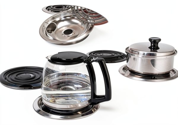 Polrios lora Silver Drip Pans Stainless Steel Range-4