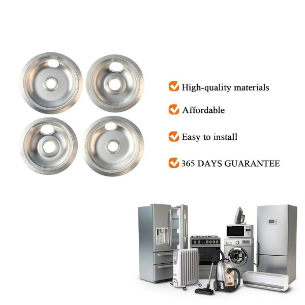 Blutoget Chrome Drip Pans 316048413 316048414 Electric Stove-6